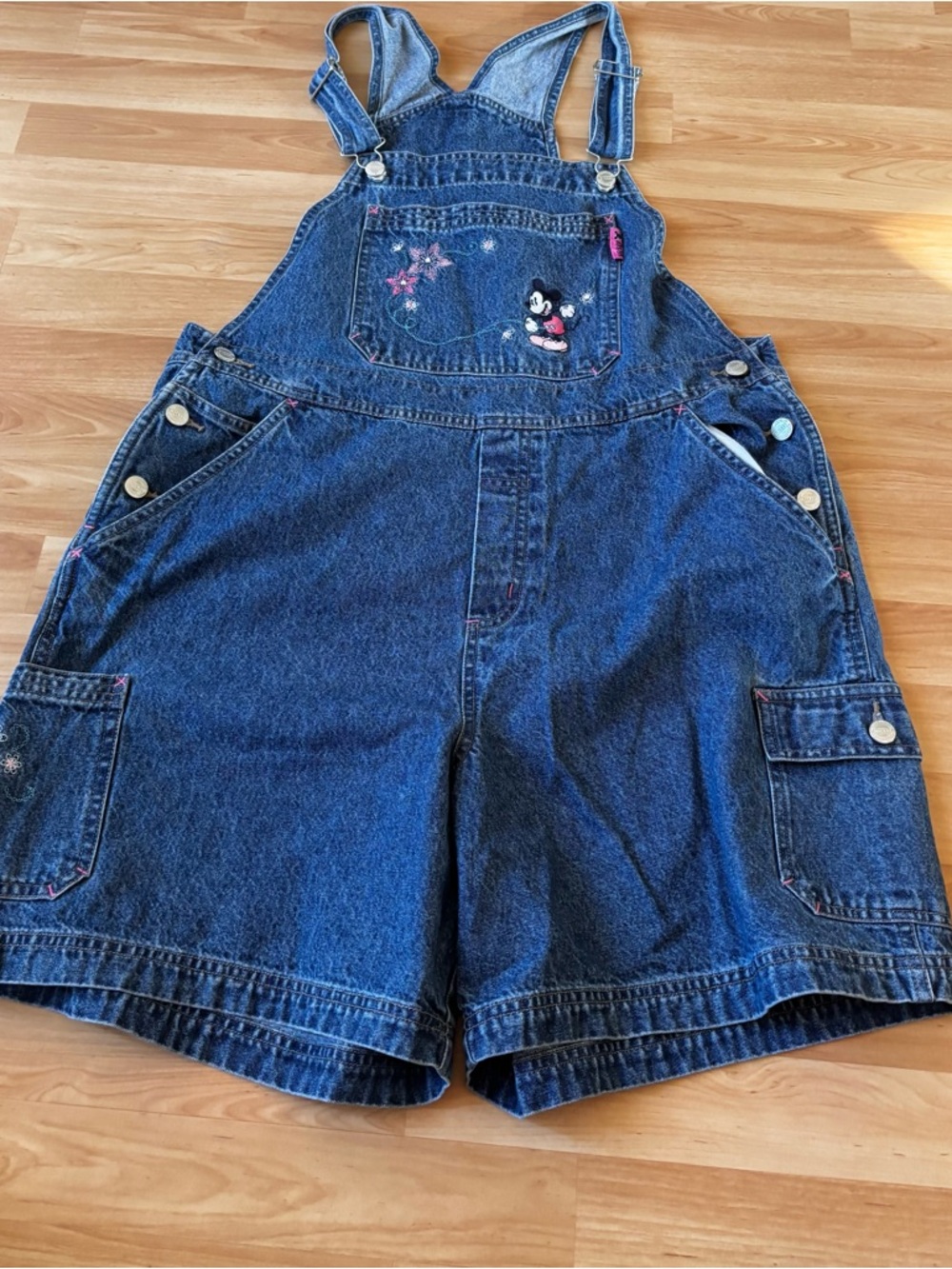 Mickey Unlimited Vintage‎ Denim Short Overalls